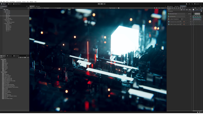 यूनिटी 6 संपादक इंटरफ़ेस