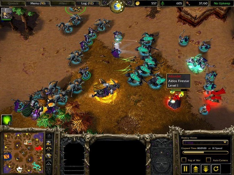 Warcraft 3 गेमप्ले स्क्रीनशॉट